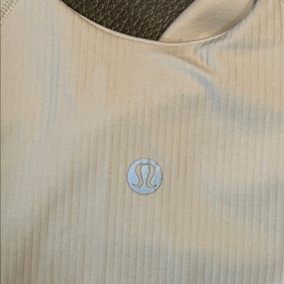 Lululemon Align Ribbed Bodysuit in White Opal. Size 4 - Picture 5 of 6